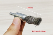CHỔI CƯỚC CHÀ GÓC SỢI INOX 6x15(0.15mm)